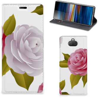 B2Ctelecom Sony Xperia 10 Plus Smart Cover Roses