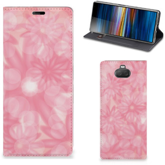 B2Ctelecom Sony Xperia 10 Plus Smart Cover Spring Flowers