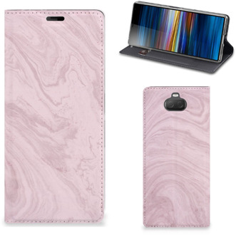 B2Ctelecom Sony Xperia 10 Plus Standcase Marble Roze