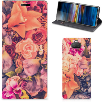 B2Ctelecom Sony Xperia 10 Smart Cover Bosje Bloemen