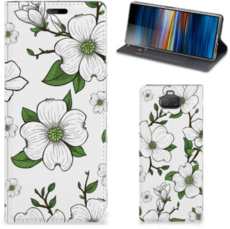 B2Ctelecom Sony Xperia 10 Smart Cover Dogwood Flowers