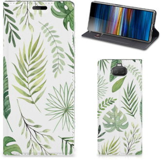 B2Ctelecom Sony Xperia 10 Smart Cover Leaves