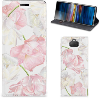 B2Ctelecom Sony Xperia 10 Smart Cover Lovely Flowers