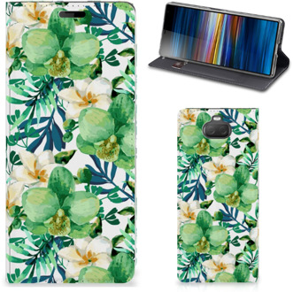 B2Ctelecom Sony Xperia 10 Smart Cover Orchidee Groen