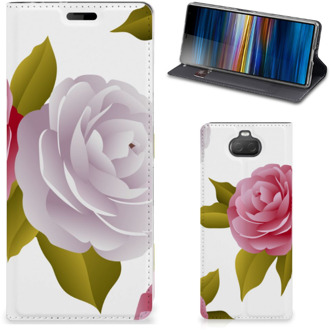 B2Ctelecom Sony Xperia 10 Smart Cover Roses