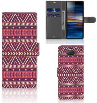 B2Ctelecom Sony Xperia 10 Telefoon Hoesje Aztec Purple