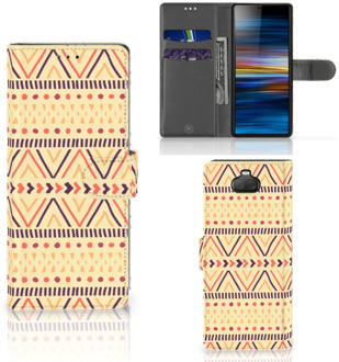 B2Ctelecom Sony Xperia 10 Telefoon Hoesje Aztec Yellow