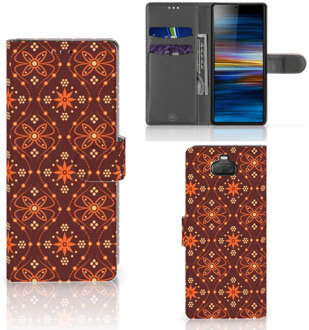 B2Ctelecom Sony Xperia 10 Telefoon Hoesje Batik Brown