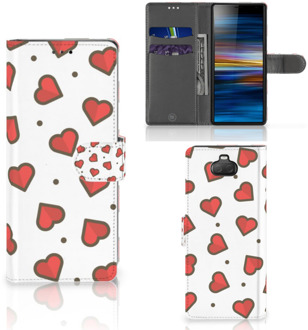 B2Ctelecom Sony Xperia 10 Telefoon Hoesje Hearts