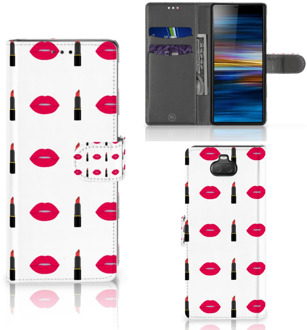 B2Ctelecom Sony Xperia 10 Telefoon Hoesje Lipstick Kiss