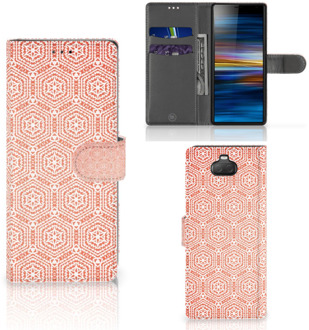 B2Ctelecom Sony Xperia 10 Telefoon Hoesje Pattern Orange