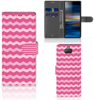 B2Ctelecom Sony Xperia 10 Telefoon Hoesje Waves Pink