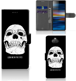 B2Ctelecom Sony Xperia 10 Telefoonhoesje met Naam Skull Eyes