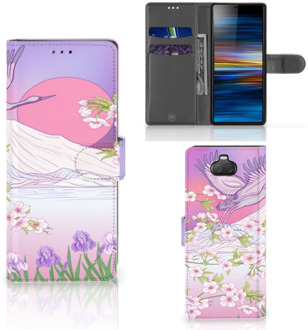 B2Ctelecom Sony Xperia 10 Telefoonhoesje met Pasjes Bird Flying