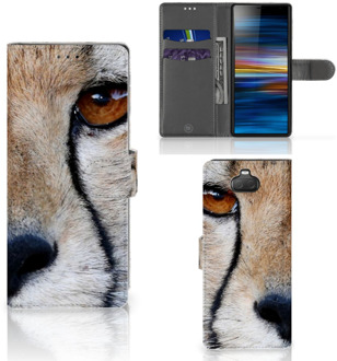 B2Ctelecom Sony Xperia 10 Telefoonhoesje met Pasjes Cheetah