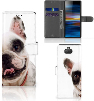 B2Ctelecom Sony Xperia 10 Telefoonhoesje met Pasjes Franse Bulldog