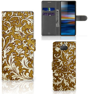 B2Ctelecom Sony Xperia 10 Wallet Case Barok Goud