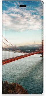 B2Ctelecom Sony Xperia 5 Book Cover Golden Gate Bridge