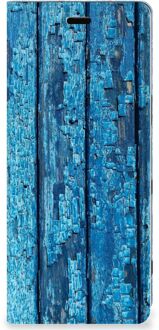 B2Ctelecom Sony Xperia 5 Book Wallet Case Blauw Wood