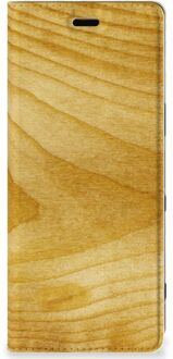 B2Ctelecom Sony Xperia 5 Book Wallet Case Licht Hout