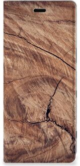 B2Ctelecom Sony Xperia 5 Book Wallet Case Tree Trunk