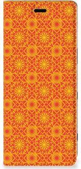 B2Ctelecom Sony Xperia 5 Hoesje met Magneet Batik Orange