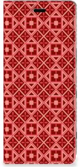 B2Ctelecom Sony Xperia 5 Hoesje met Magneet Batik Red