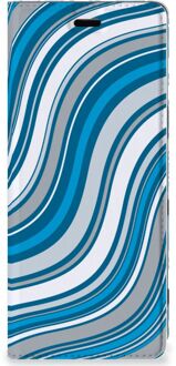 B2Ctelecom Sony Xperia 5 Hoesje met Magneet Waves Blue