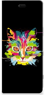 B2Ctelecom Sony Xperia 5 Magnet Case Cat Color