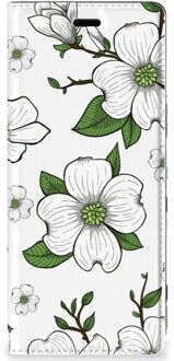 B2Ctelecom Sony Xperia 5 Smart Cover Dogwood Flowers