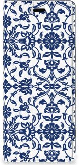 B2Ctelecom Sony Xperia 5 Smart Cover Flower Blue