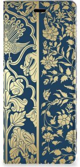 B2Ctelecom Sony Xperia 5 Smart Cover Golden Flowers