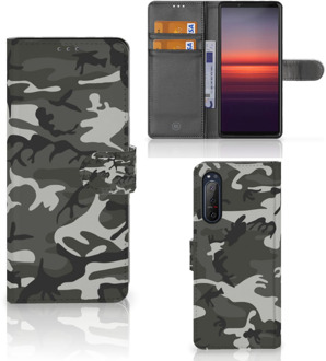 B2Ctelecom Sony Xperia 5II Telefoon Hoesje Cadeau voor hem Army Light