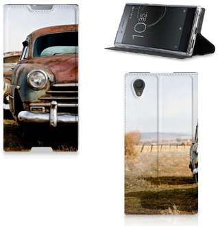 B2Ctelecom Sony Xperia L1 Flip Cover Vintage Auto