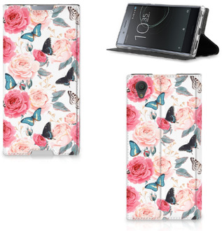 B2Ctelecom Sony Xperia L1 Standcase Hoesje Butterfly Roses