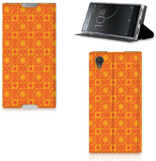 B2Ctelecom Sony Xperia L1 Standcase Hoesje Design Batik Orange