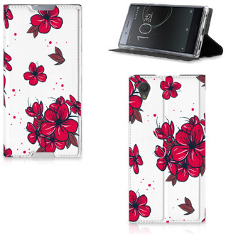 B2Ctelecom Sony Xperia L1 Standcase Hoesje Design Blossom Red