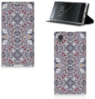 B2Ctelecom Sony Xperia L1 Standcase Hoesje Design Flower Tiles