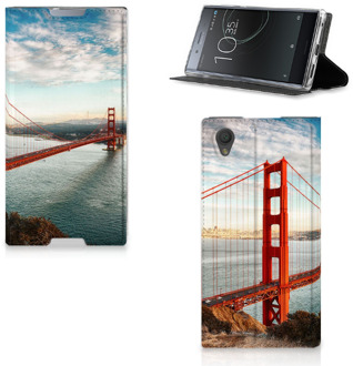 B2Ctelecom Sony Xperia L1 Standcase Hoesje Design Golden Gate Bridge