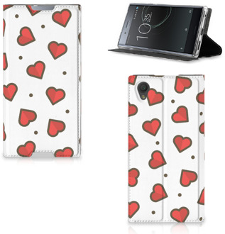 B2Ctelecom Sony Xperia L1 Standcase Hoesje Design Hearts