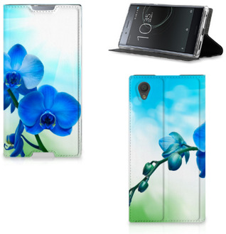 B2Ctelecom Sony Xperia L1 Standcase Hoesje Design Orchidee Blauw