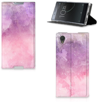 B2Ctelecom Sony Xperia L1 Standcase Hoesje Design Pink Purple Paint