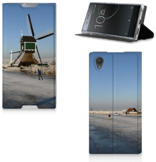 B2Ctelecom Sony Xperia L1 Standcase Hoesje Design Schaatsers