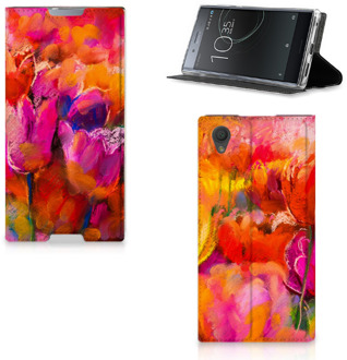 B2Ctelecom Sony Xperia L1 Standcase Hoesje Design Tulpen