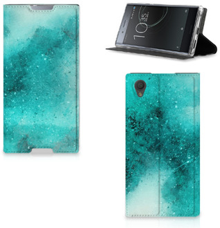 B2Ctelecom Sony Xperia L1 Standcase Hoesje Painting Blue