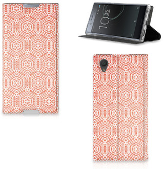 B2Ctelecom Sony Xperia L1 Standcase Hoesje Pattern Orange