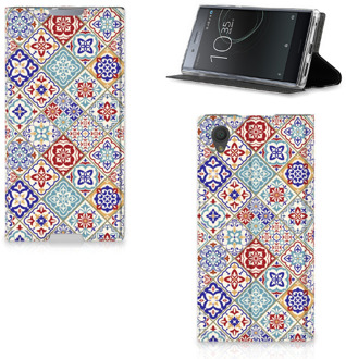 B2Ctelecom Sony Xperia L1 Standcase Hoesje Tiles Color