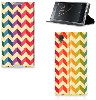 B2Ctelecom Sony Xperia L1 Standcase Hoesje Zigzag Color