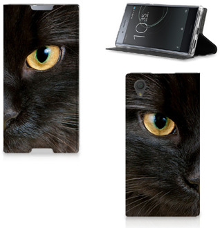 B2Ctelecom Sony Xperia L1 Uniek Standcase Hoesje Zwarte Kat