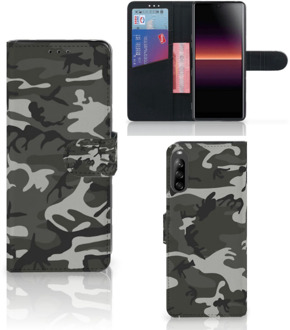 B2Ctelecom Sony Xperia L4 Telefoon Hoesje Cadeau voor hem Army Light